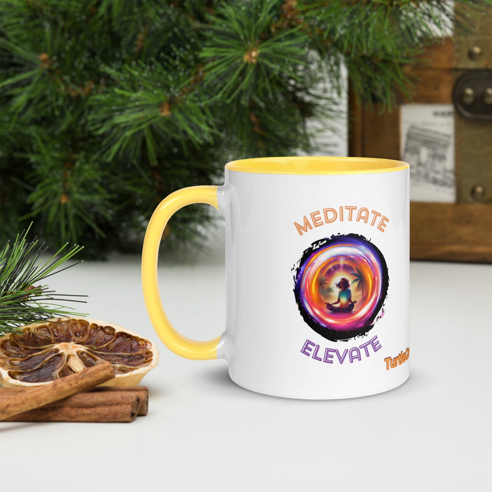 TurtleCraft Live Creations | "Meditate/Elevate" Mug - TurtleCraft Studio | TurtleCraft Studio