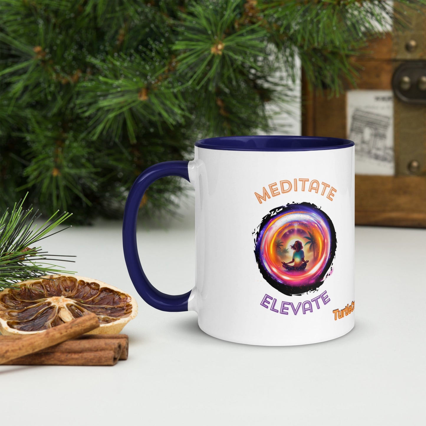 TurtleCraft Live Creations | "Meditate/Elevate" Mug - TurtleCraft Studio | TurtleCraft Studio