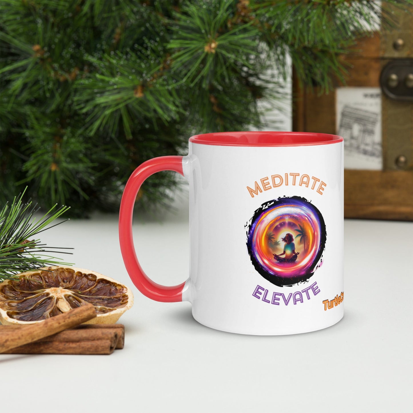 TurtleCraft Live Creations | "Meditate/Elevate" Mug - TurtleCraft Studio | TurtleCraft Studio