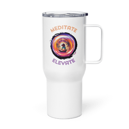 TurtleCraft Live Creations | "Meditate/Elevate" Travel Mug - TurtleCraft Studio | TurtleCraft Studio