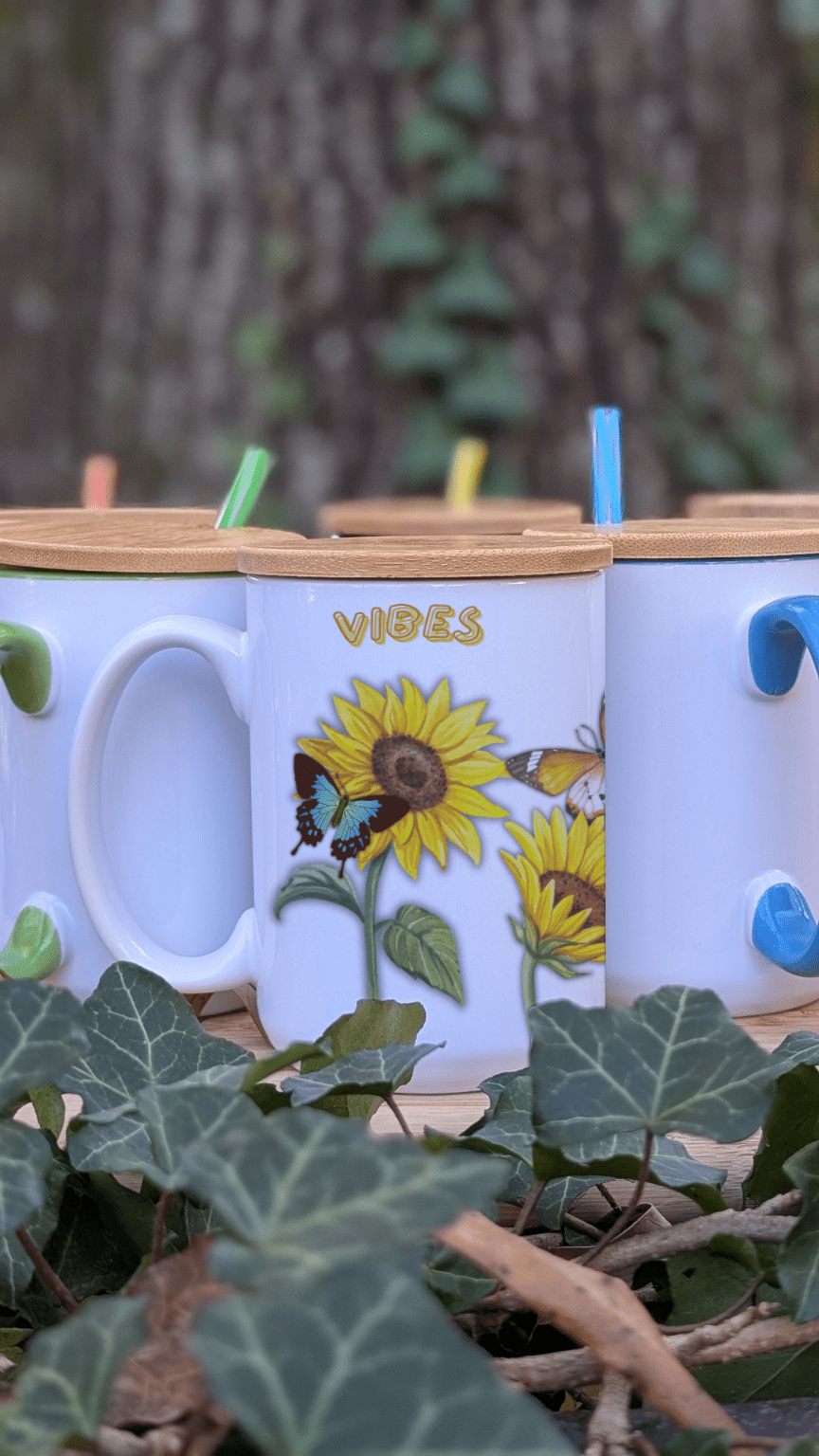 Vibes – 15oz Ceramic Mug (Wrap Design) - TurtleCraft Studio | TurtleCraft Studio